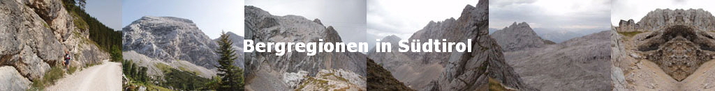 Bergregionen in Südtirol